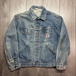 1960s Vintage GWG KINGS Jean Jacket Retro Western Workwear Blue Denim Coat